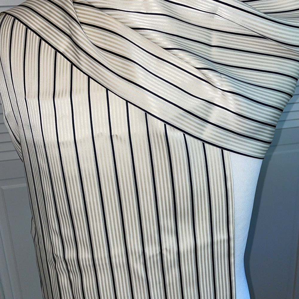 Chelsey by Joseph striped fringe scarf - Picture 2 of 5